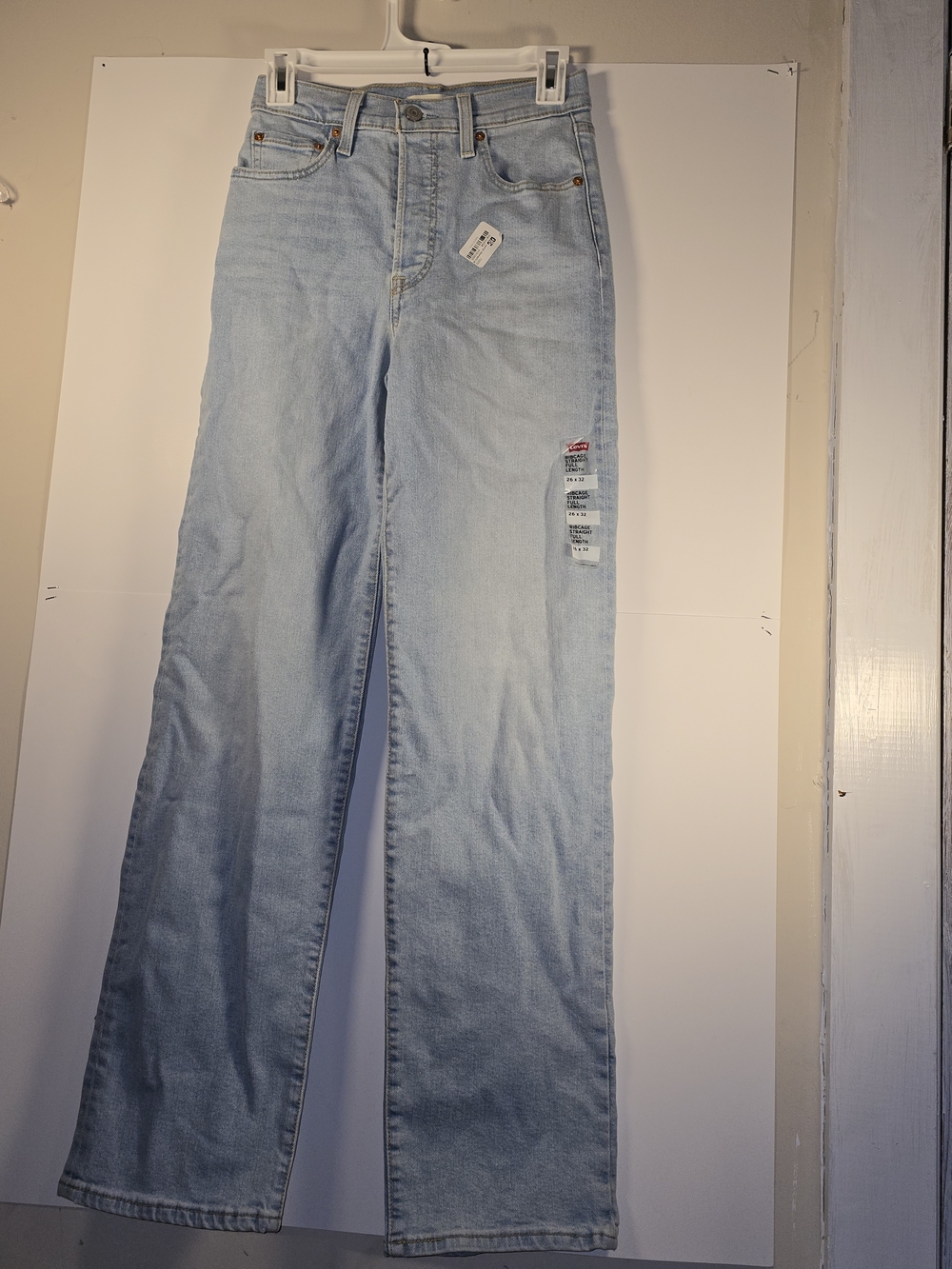 Ribcage straight full length jeans - Light Wash